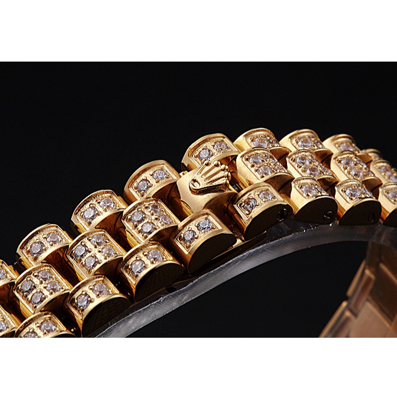 Aaa replica watch Rolex 622024 Swiss Gold Diamond DateJust Dial 0623